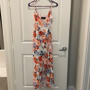 Floral Spaghetti Strap Maxi Dress